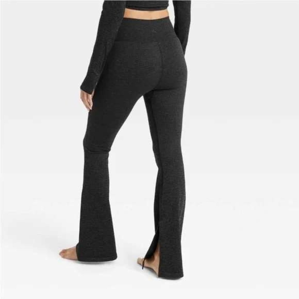 JOYLAB Black Heathered Flare Leggings Pants‎ Womens Small Athletic Activewear